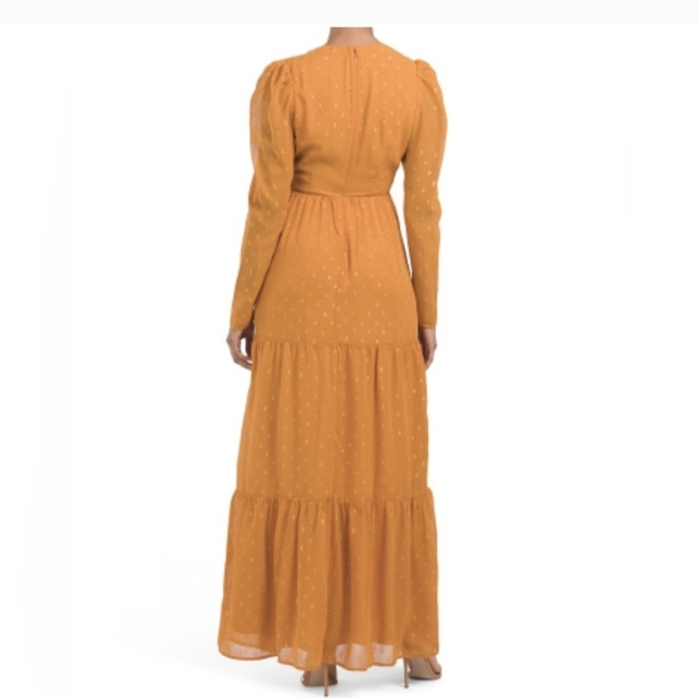 RACHEL Rachel Roy Gold Maxi Dress - Picture 3 of 4
